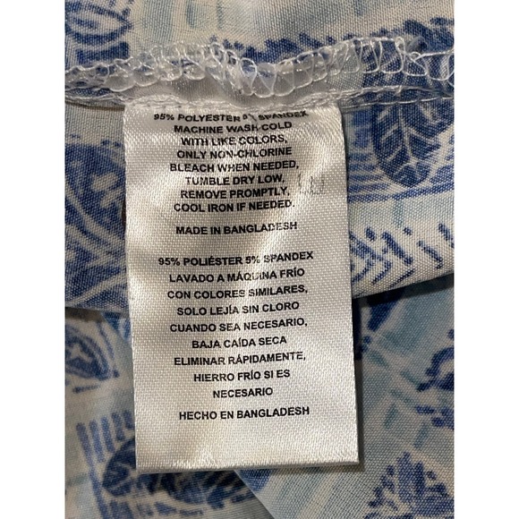 NWT Mens Havana Jim Blue White Fish Hawaiian‎ Print Button Up Short Sleeve XXL - Picture 3 of 7